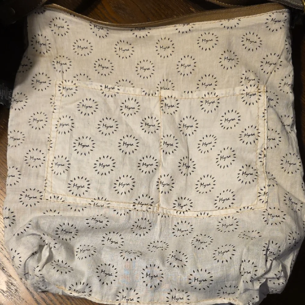 Myra Bag Crossbody Gray Canvas Leather - Picture 11 of 11